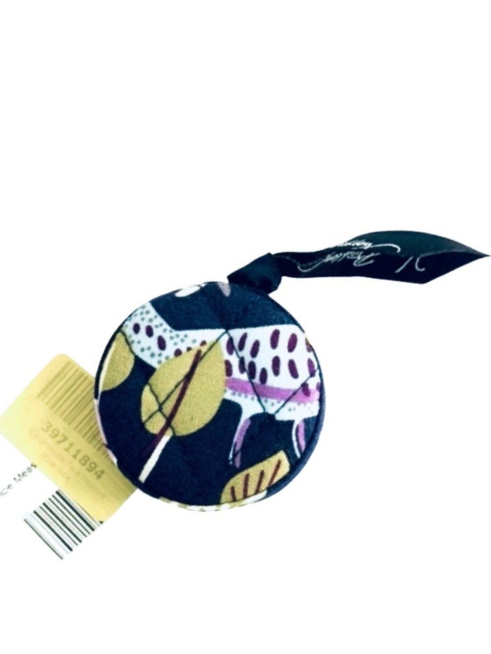 NEW Vera Bradley Nightingale Tape Measure Compact Retractable Blue Yellow Purple